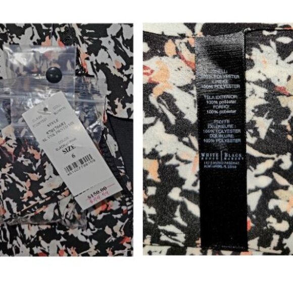 SZ 6 NWT WHBM Floral Hi Lo Maxi Dress $150 - Picture 3 of 4